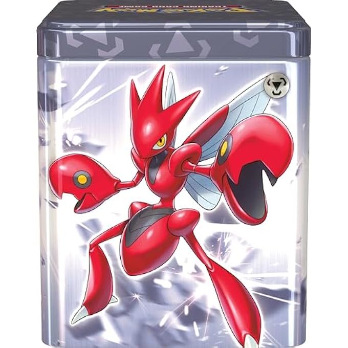 rayihni POKEMON TCG: METAL STACKING TIN (3 BOOSTER PACKS & 2 STICKER SHEETS) - Image 4